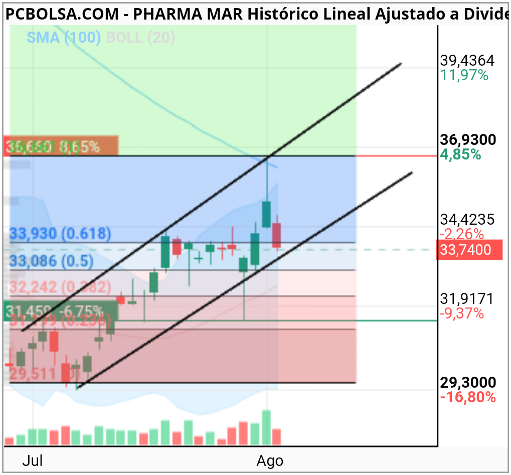 grafico de la accion we2020bo