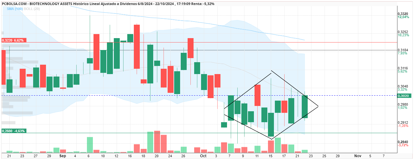 grafico de la accion bullcat