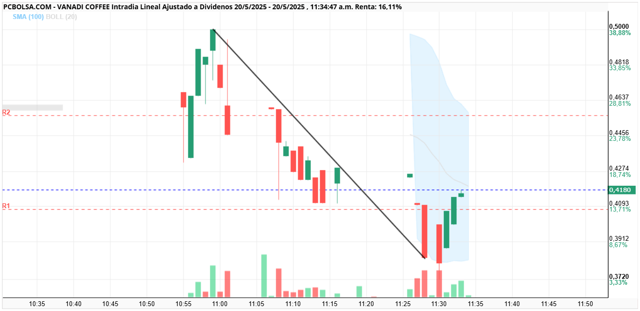 grafico de la accion steelsar