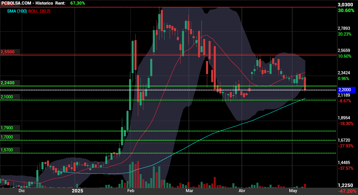 grafico de la accion Squirrel