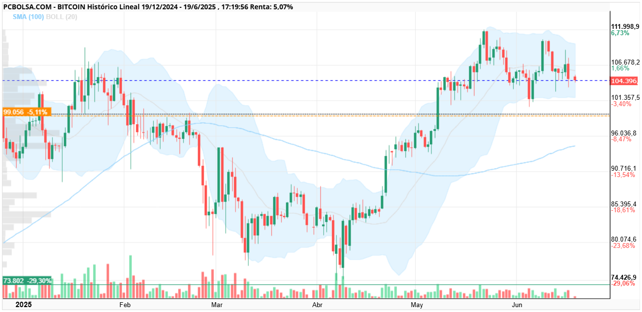 grafico de la accion Bitcoin
