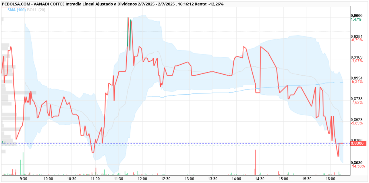 grafico de la accion alfon so