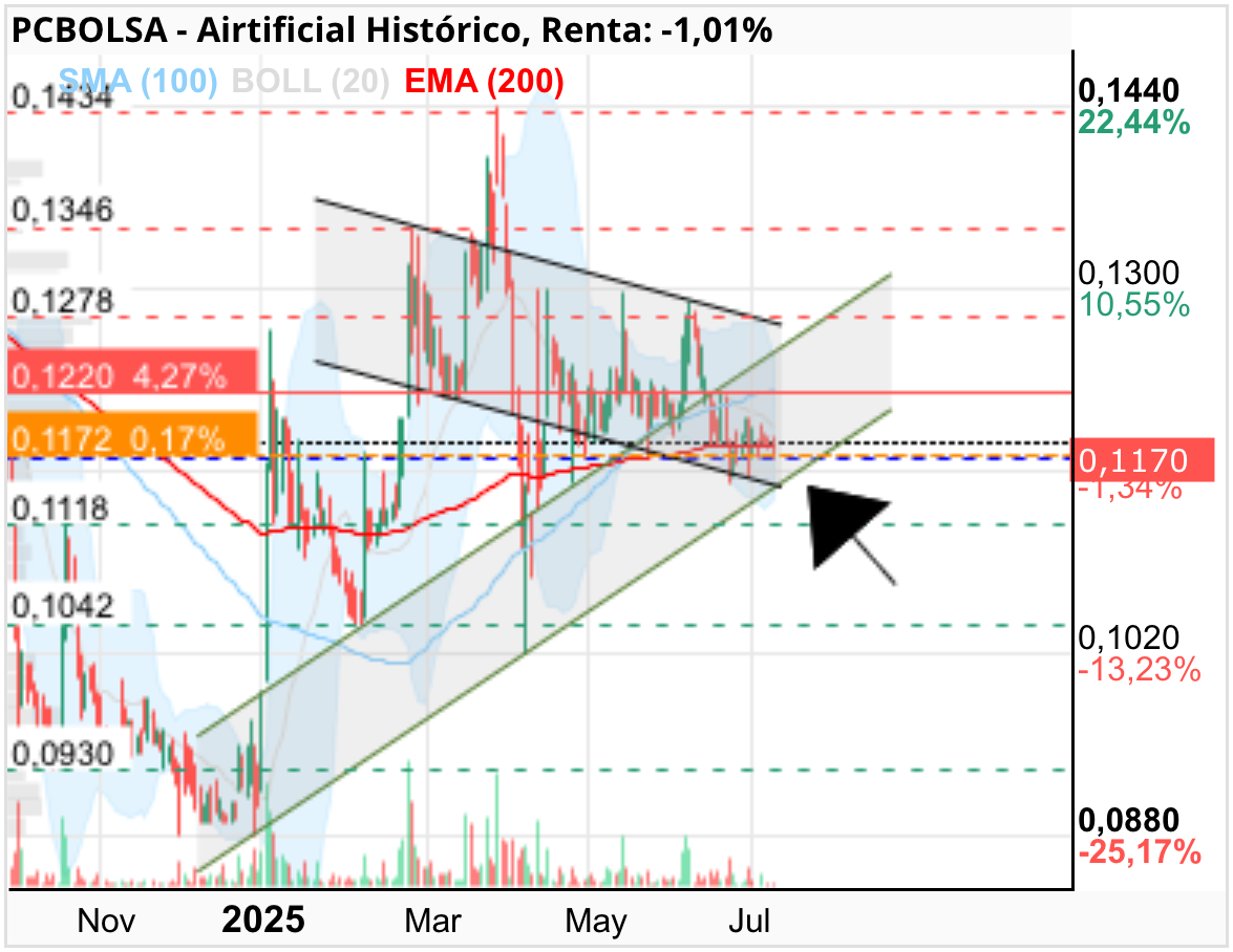 grafico de la accion ana perez