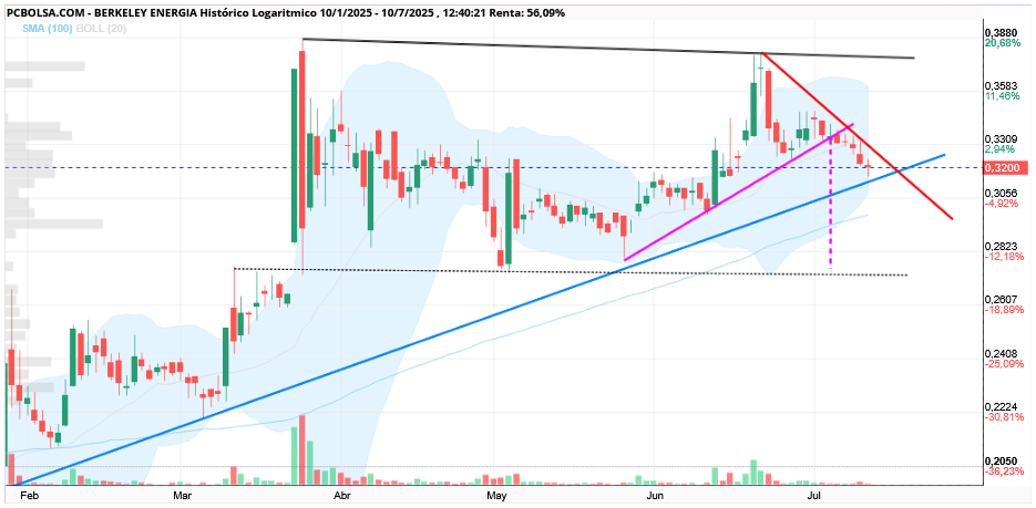 grafico de la accion aliasxxx