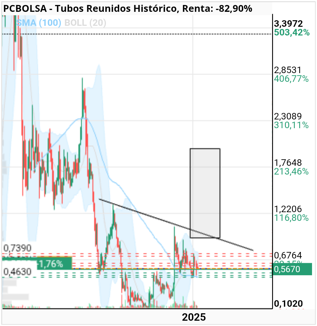 grafico de la accion luik