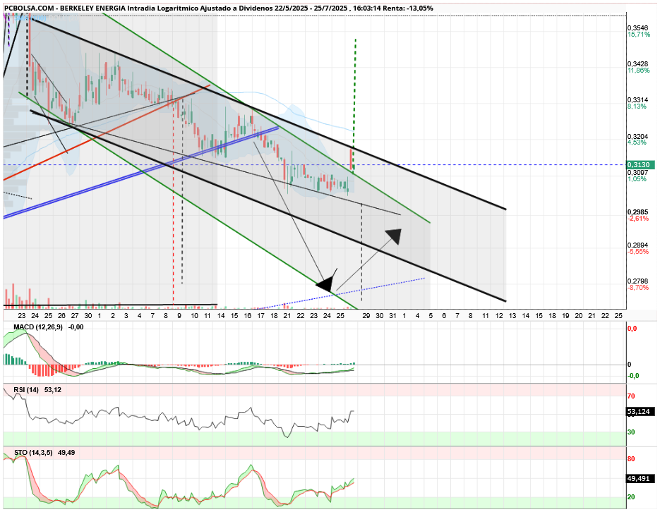 grafico de la accion aliasxxx