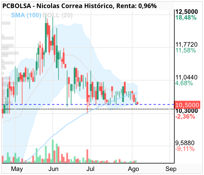 grafico de la accion josjulian