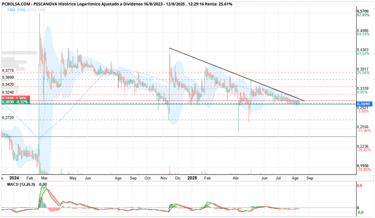 grafico de la accion samc