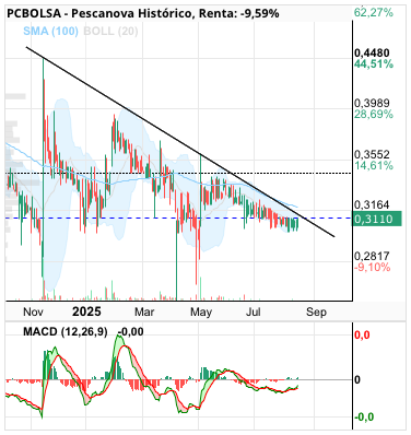 grafico de la accion samc