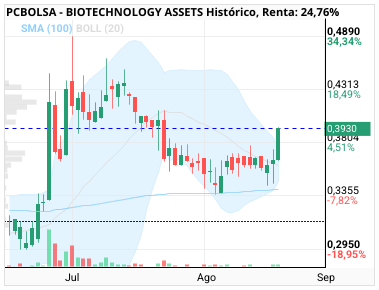grafico de la accion BIOTECHNOLOGY ASSETS