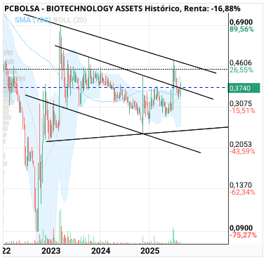 grafico de la accion BIOTECHNOLOGY ASSETS