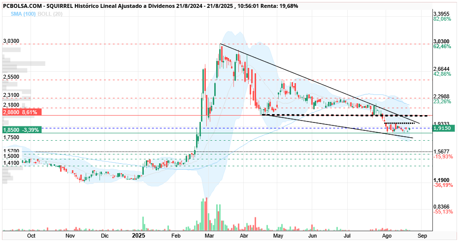 grafico de la accion Squirrel