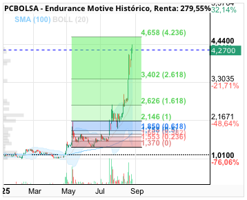 grafico de la accion Endurance Motive