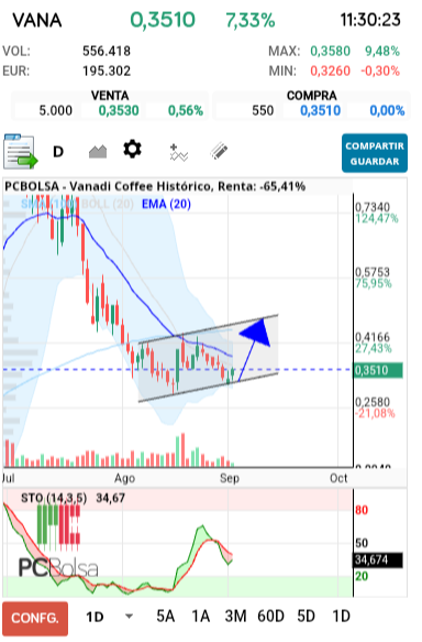 grafico de la accion tradinglocura