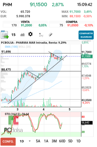 grafico de la accion tradinglocura