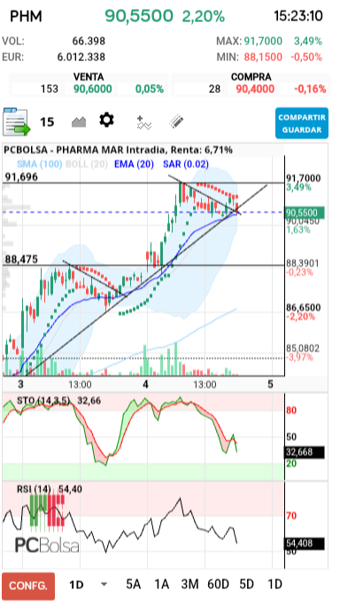 grafico de la accion tradinglocura