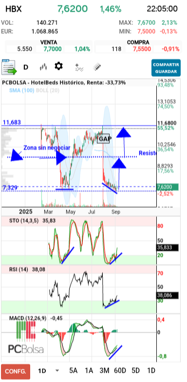 grafico de la accion tradinglocura