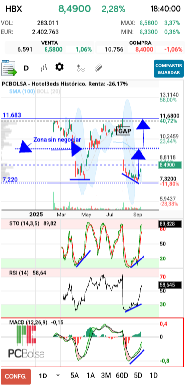 grafico de la accion tradinglocura