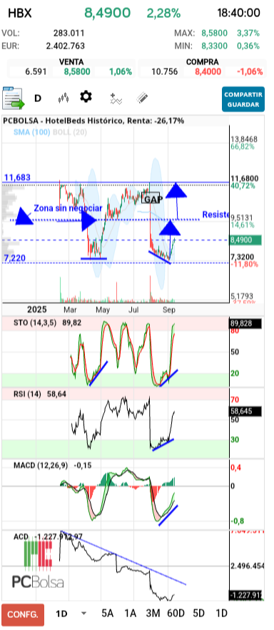 grafico de la accion tradinglocura