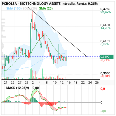 grafico de la accion BIOTECHNOLOGY ASSETS