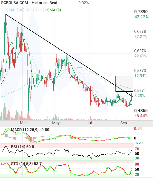 grafico de la accion txeperte69