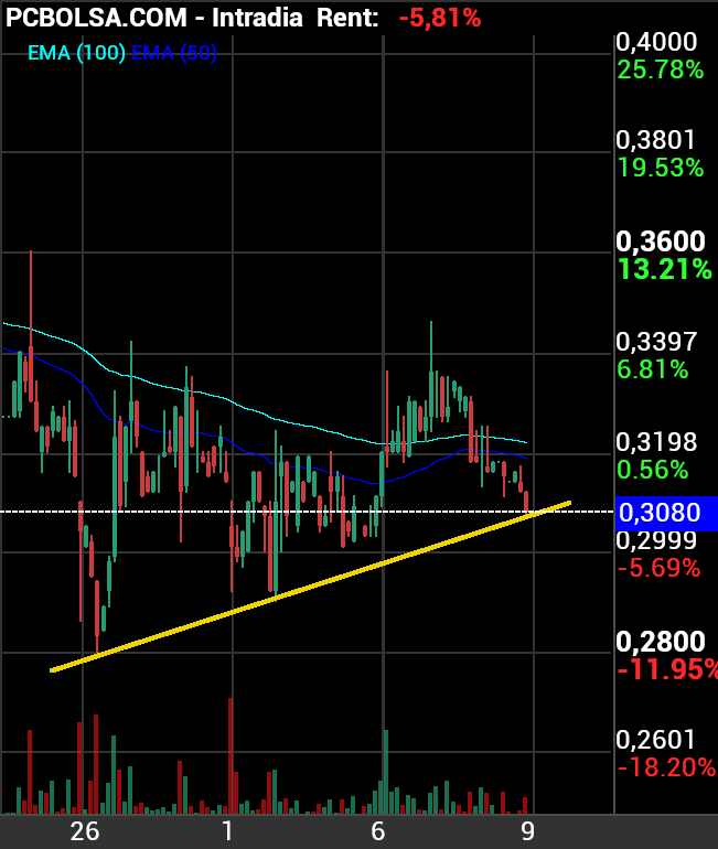 grafico de la accion arlen bormul