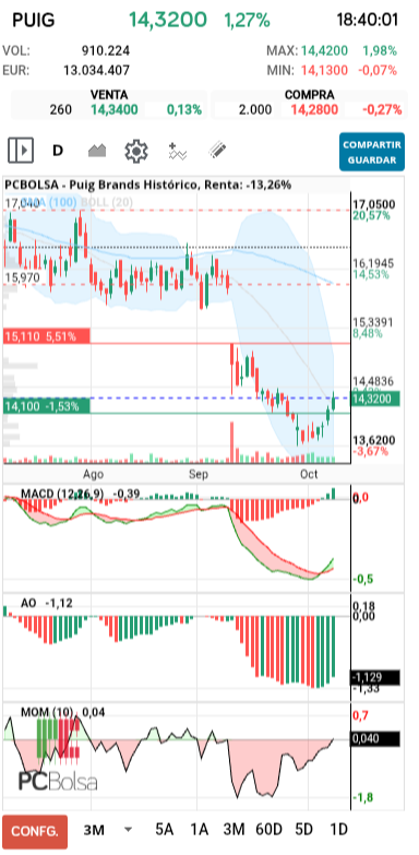 grafico de la accion fjavierer