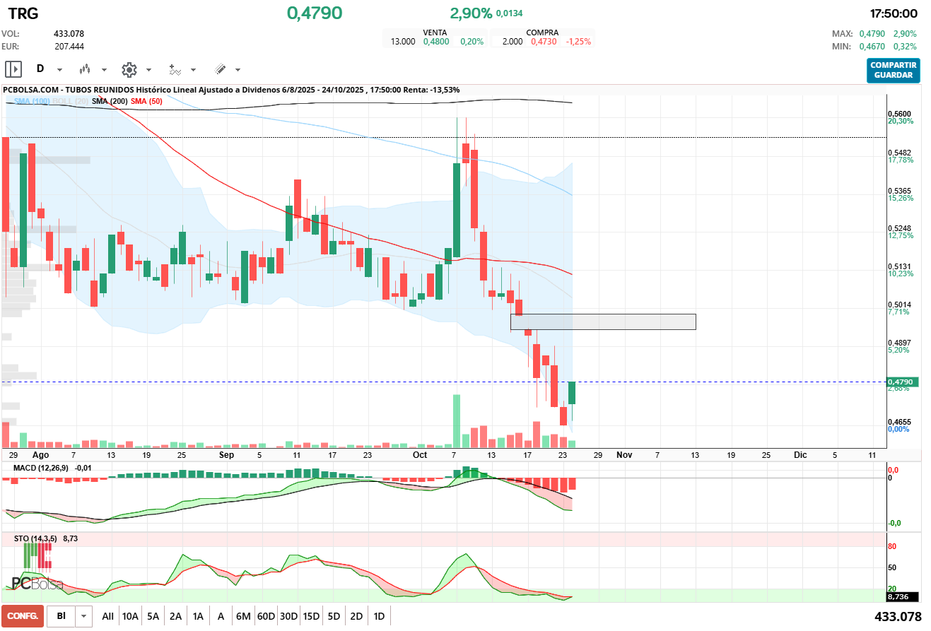 grafico de la accion pacojoy