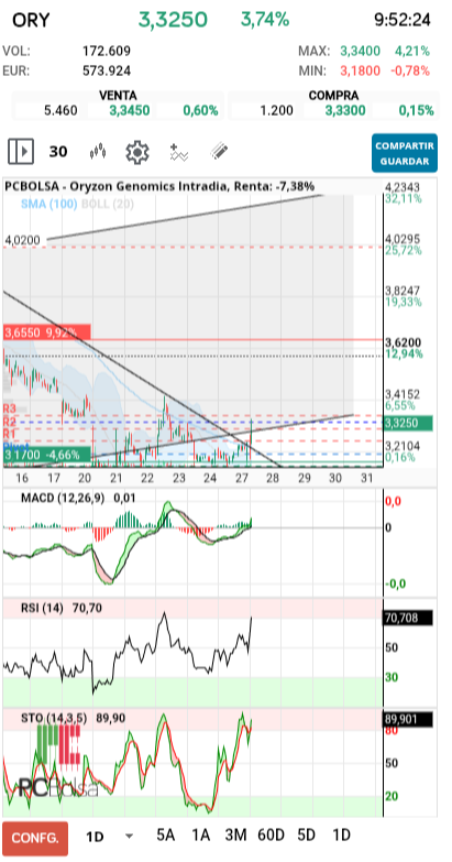 grafico de la accion pedrin69