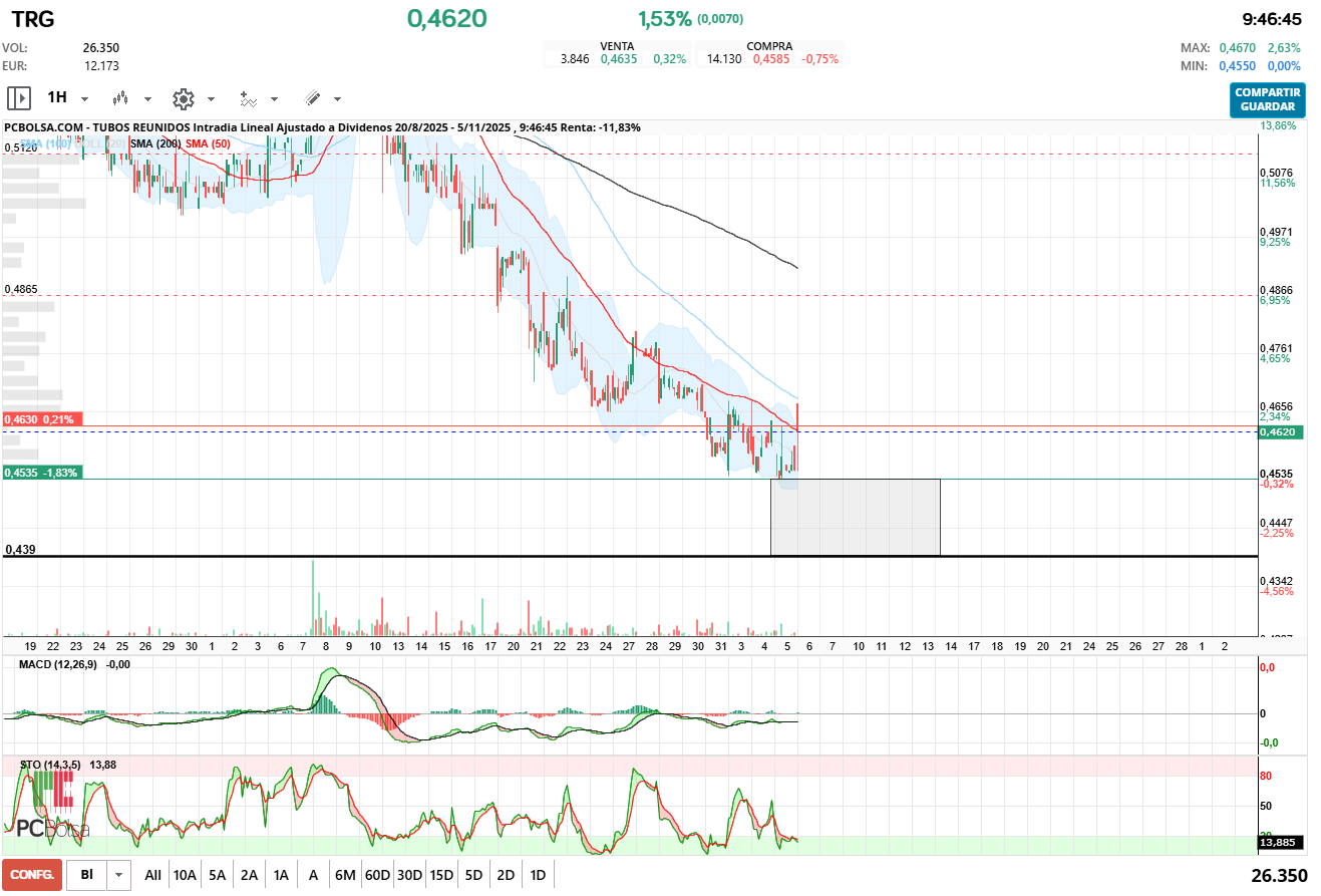 grafico de la accion pacojoy