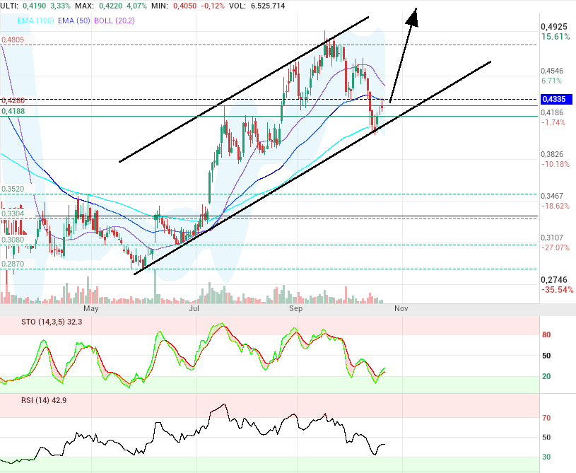 grafico de la accion motero