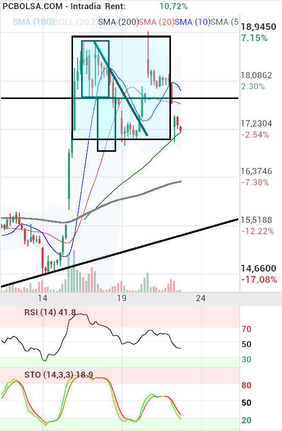 grafico de la accion berto