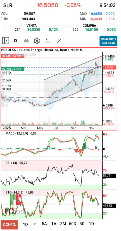 grafico de la accion pedrin69
