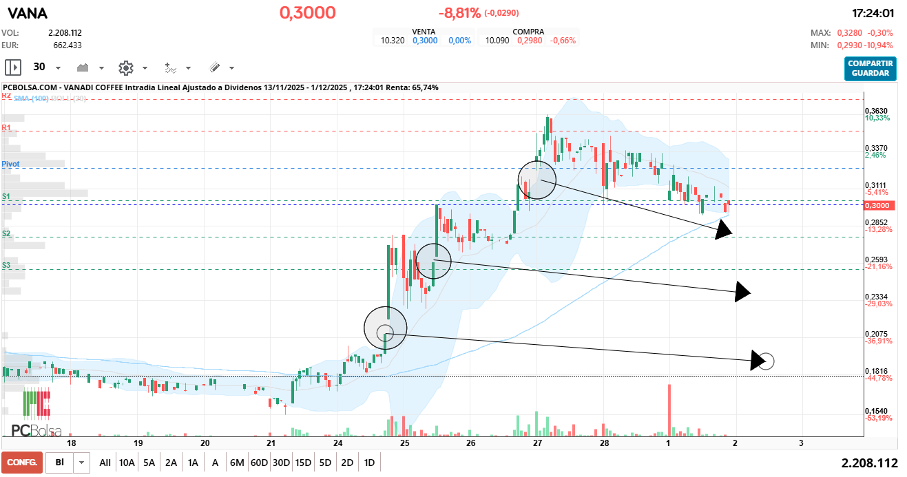 grafico de la accion dario69