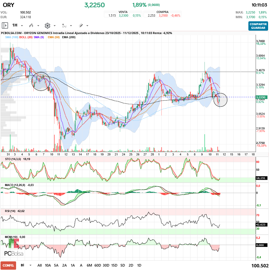 grafico de la accion javifm