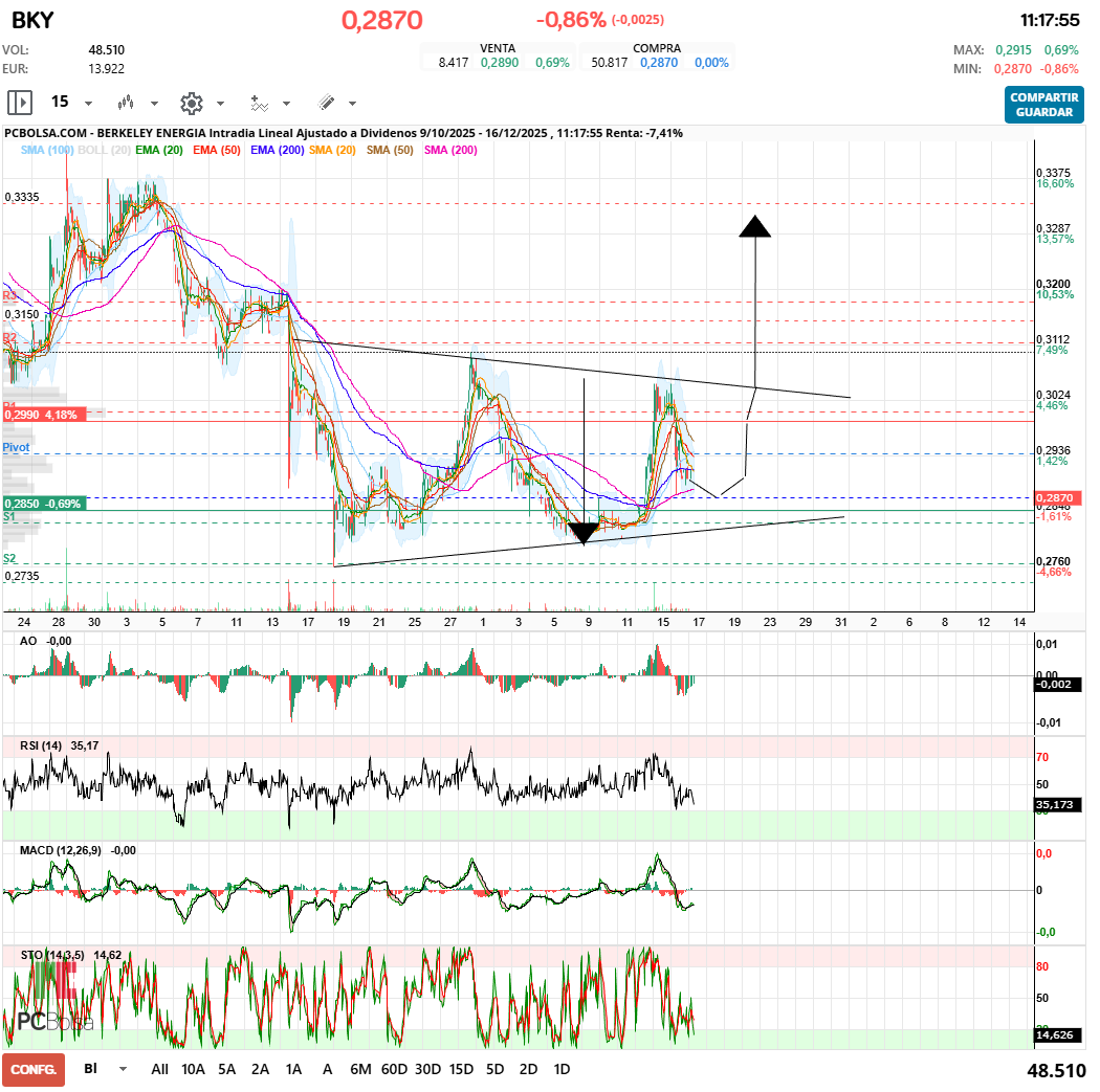 grafico de la accion maestro splinter