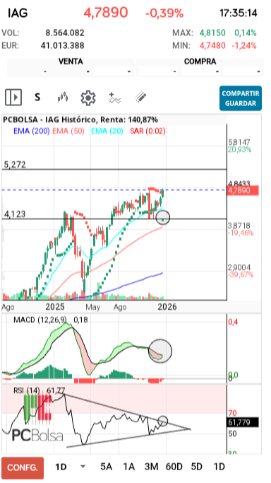 grafico de la accion joseba11