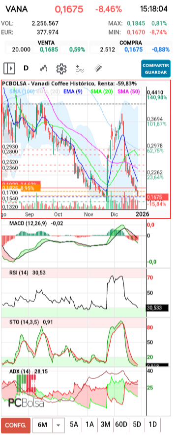 grafico de la accion txinguu