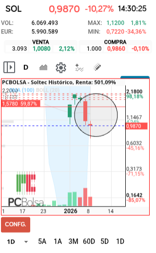 grafico de la accion faemino1