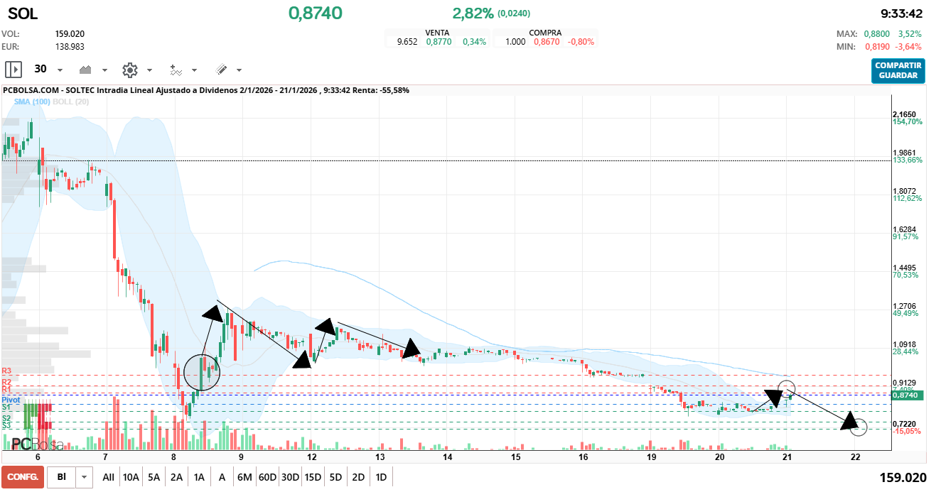 grafico de la accion dario69