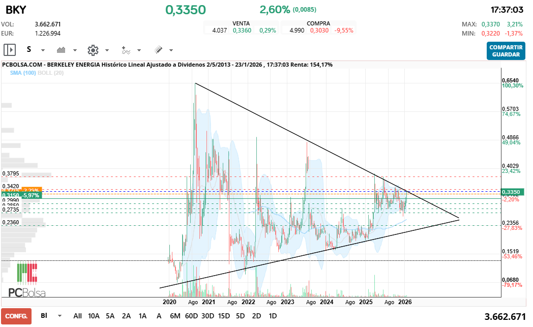 grafico de la accion rober74
