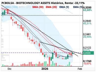 BIOTECHNOLOGY ASSETS - Bajista medio plazo