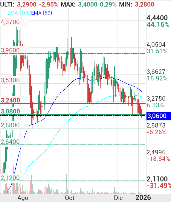 grafico de la accion Endurance Motive