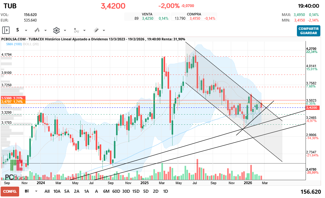 grafico de la accion pequeño666