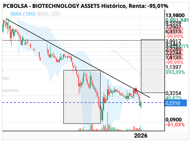 grafico de la accion clayton