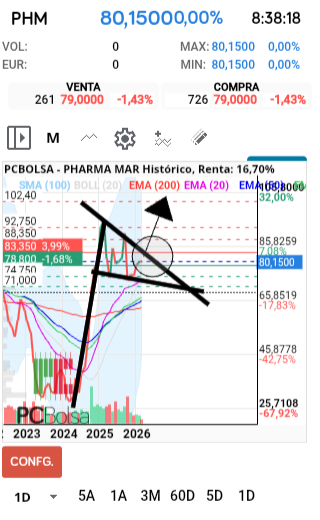 grafico de la accion faemino1