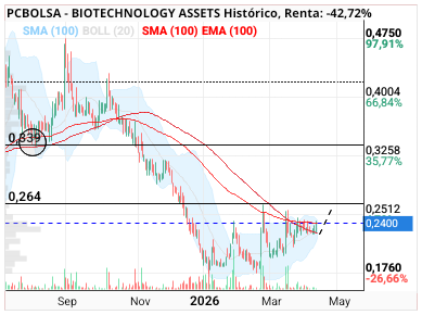 grafico de la accion BIOTECHNOLOGY ASSETS