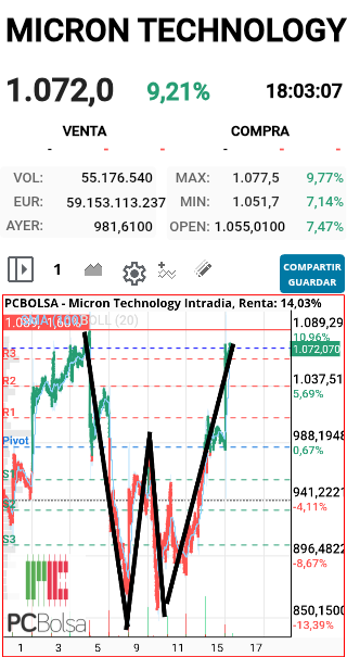 grafico de la accion faemino1