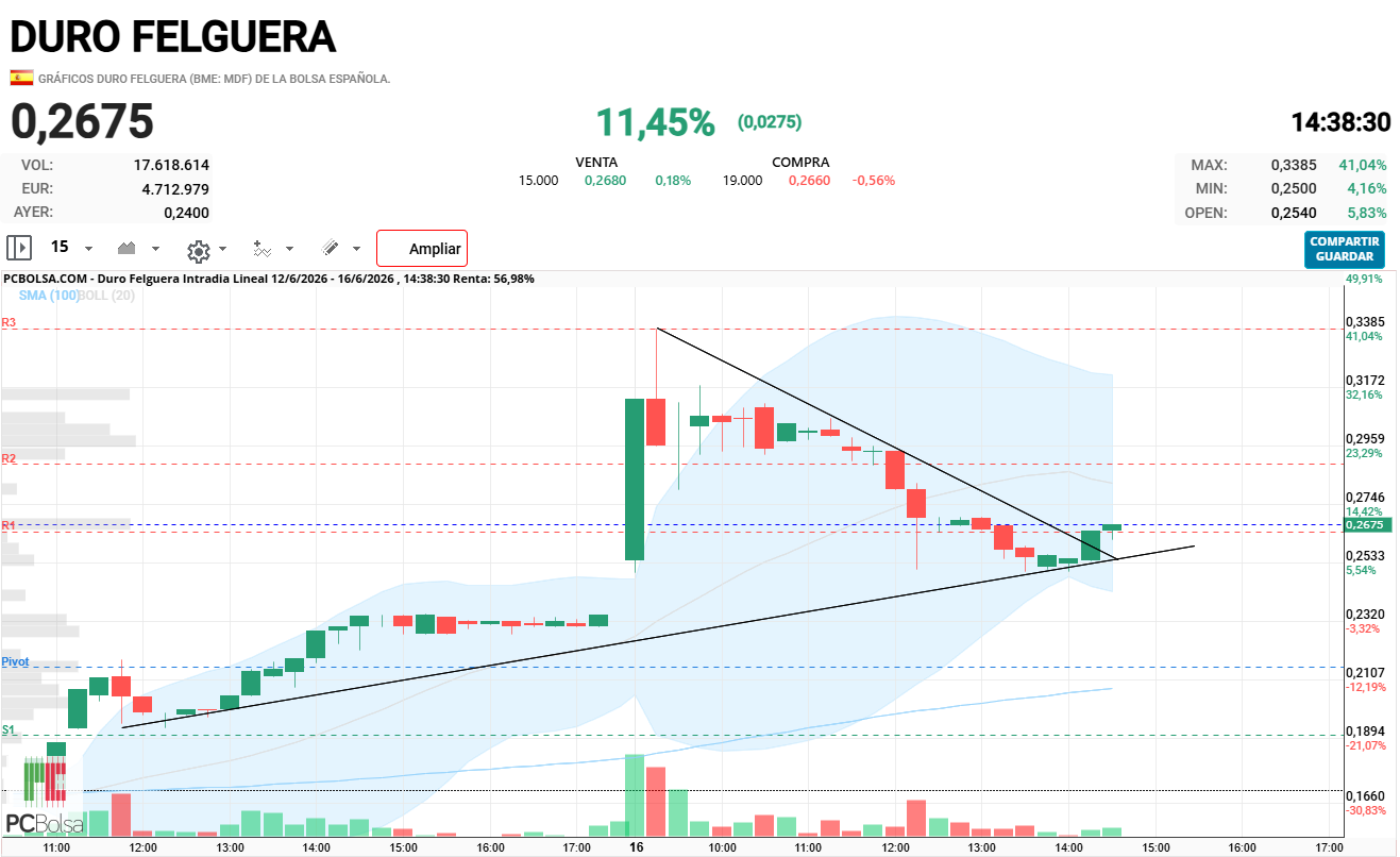 grafico de la accion fenix