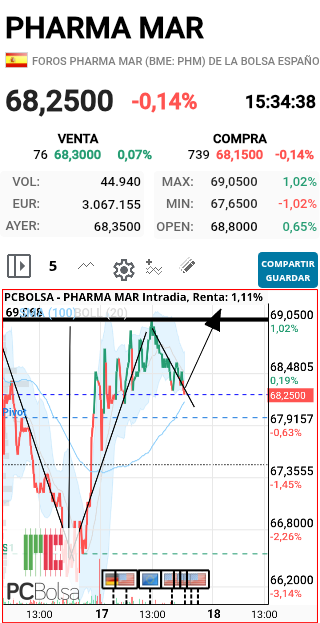 grafico de la accion faemino1